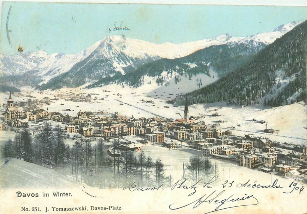 702-095-031 Davos Im Winter, Verzenden, Voor 1920, Overig Europa