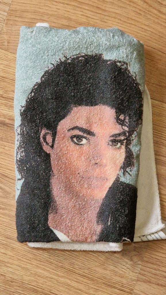 Michael Jackson BAD Tour Handdoek - Jaren '80 Officieel, Ophalen of Verzenden, Gebruikt, Gebruiksvoorwerp