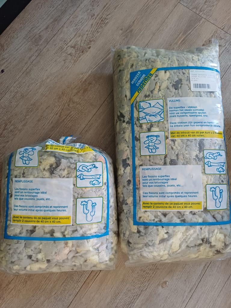 Vulling voor kussens en knutselwerk - 1.5 zak, Ophalen of Verzenden