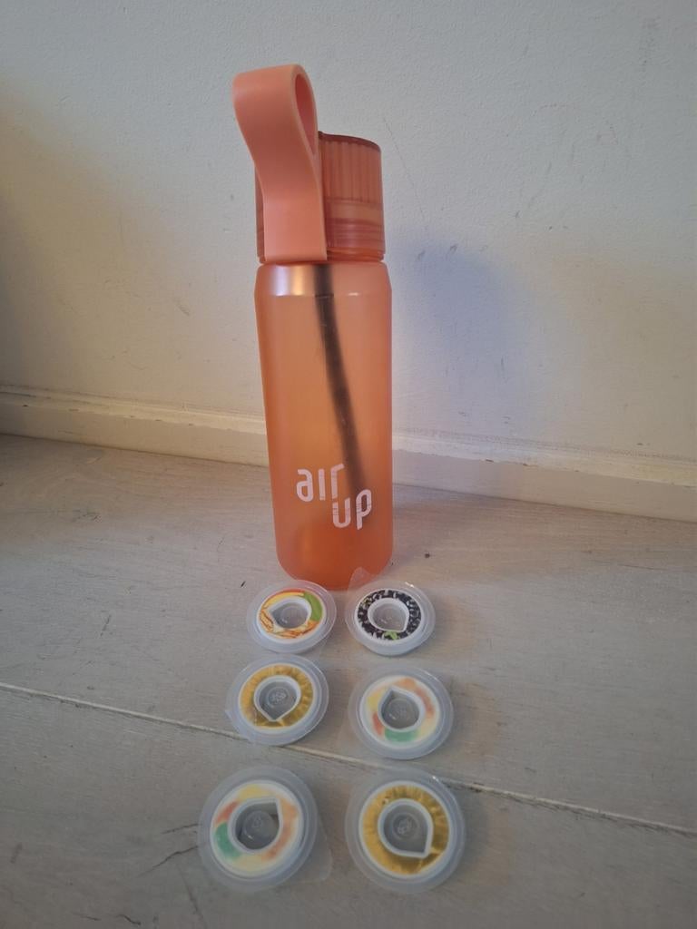 Air Up fles met 6 pods - Oranje, Sport en Fitness, Ophalen of Verzenden, Gebruikt