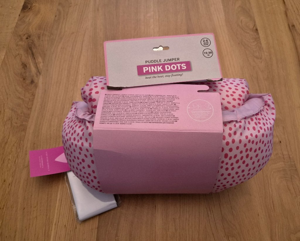 Nieuw! Swim Essentials Puddle Jumper, roze, dots, 2/6 jaar, Meisje, One size, Nieuw, Ophalen of Verzenden