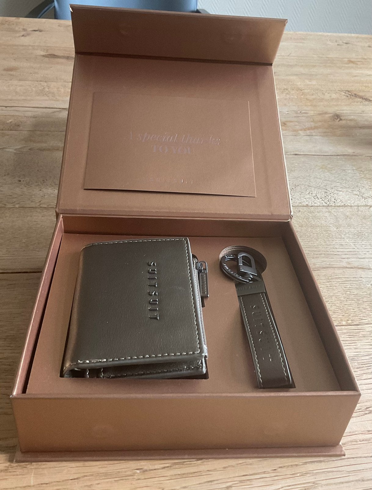 Suitsuit giftset portemonnee en sleutelhanger nieuw, Ophalen of Verzenden, Nieuw, Overige merken
