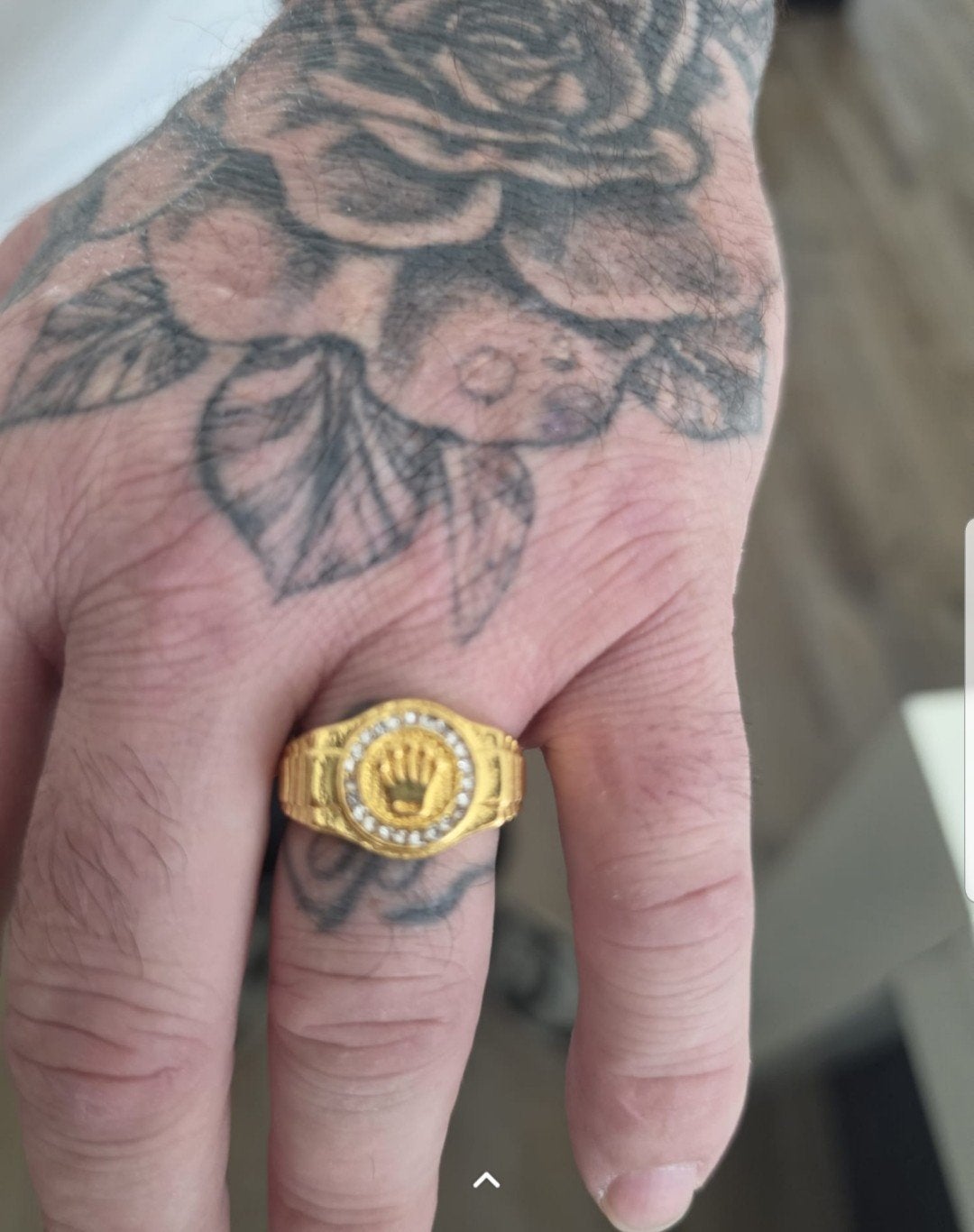 rolex ring goudkleurig, Ophalen of Verzenden, 20 of groter, Goud, Heer