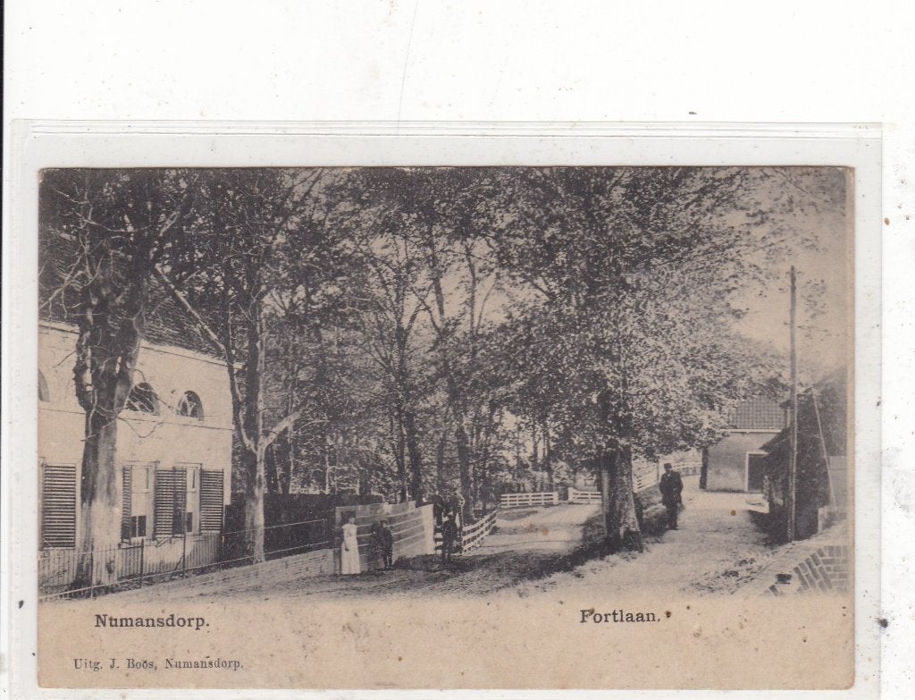 Numansdorp-Fortlaan circa 1900, Ophalen of Verzenden, Voor 1920, Gelopen, Zuid-Holland