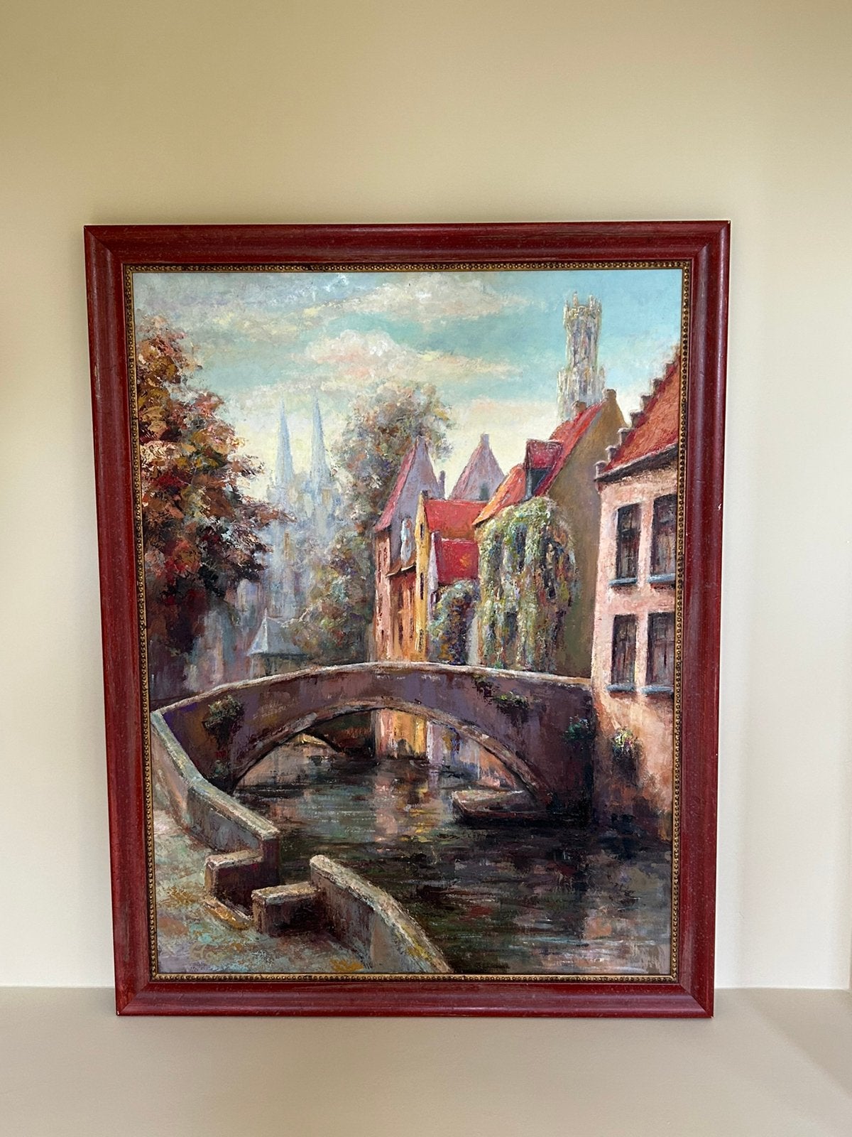 Schilderij C. Hendriks, plaats Brugge, Antiek en Kunst, Ophalen