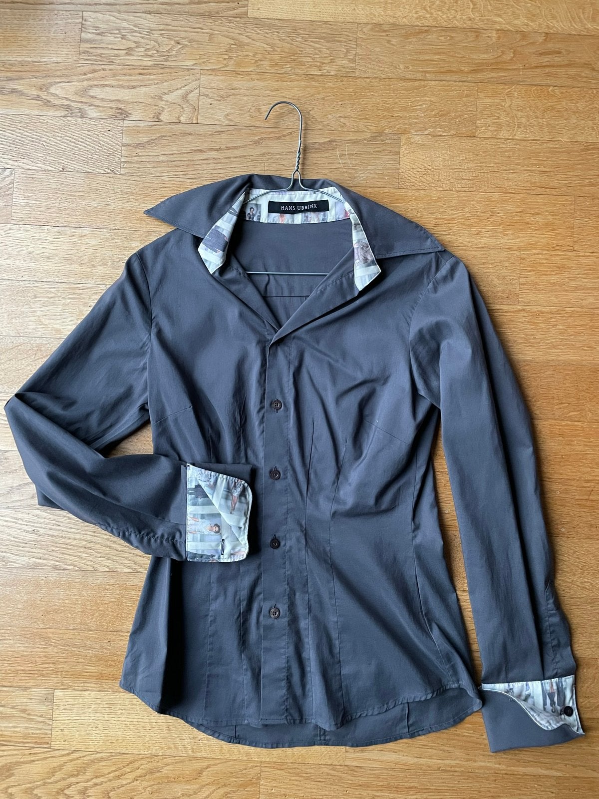 Hans Ubbink design blouse dames maat 36/S, Ophalen of Verzenden, Zo goed als nieuw, Maat 36 (S), Grijs