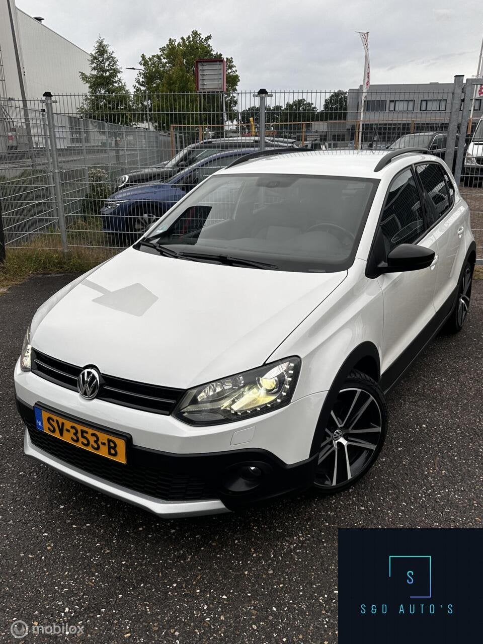 Volkswagen Polo 1.2 TSI Cross / Zeer royale uitvoering..., Auto's, Euro 5, Wit, Leder, Geïmporteerd