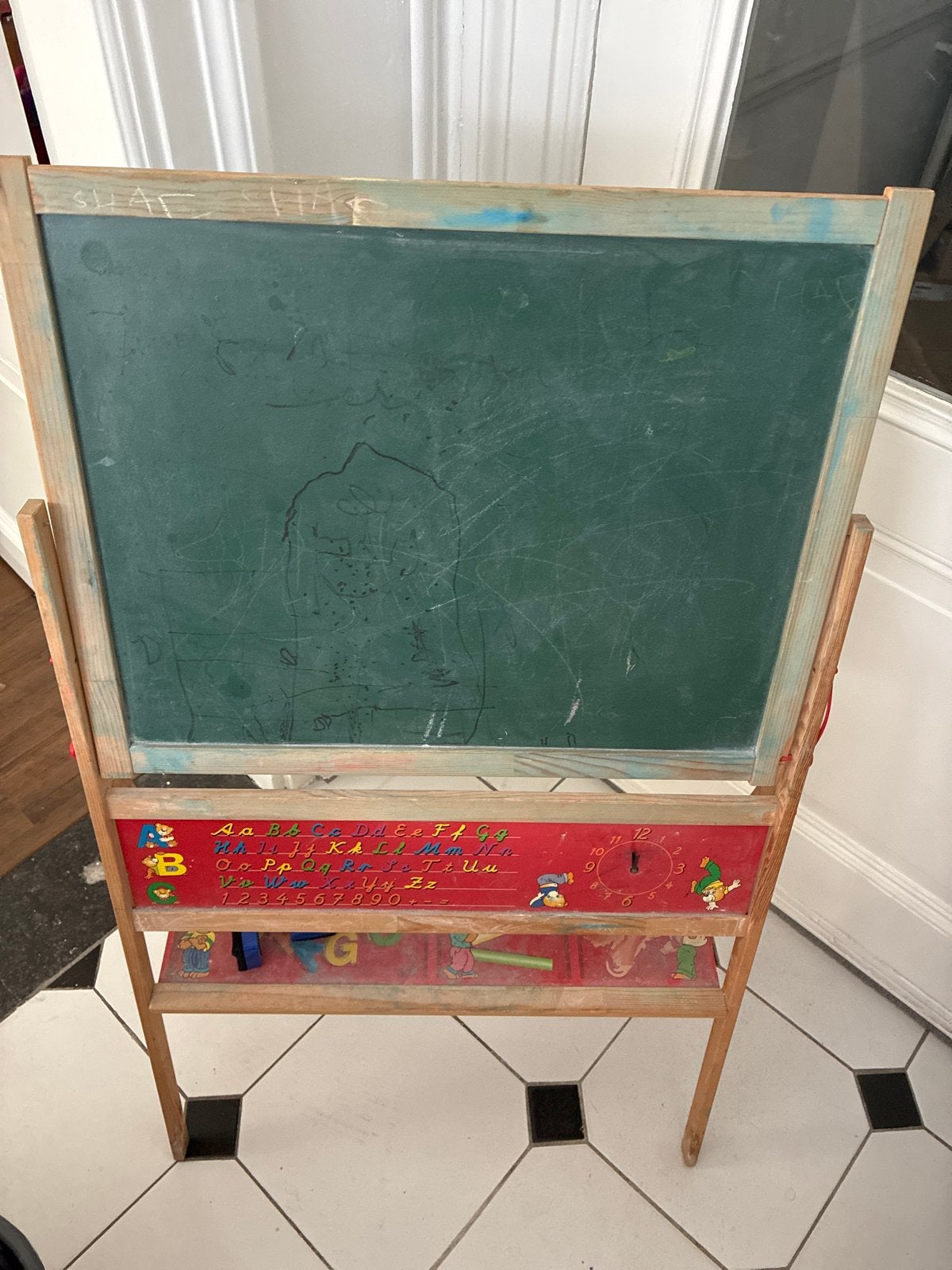 Krijtbord, Ophalen, Gebruikt, Krijtbord