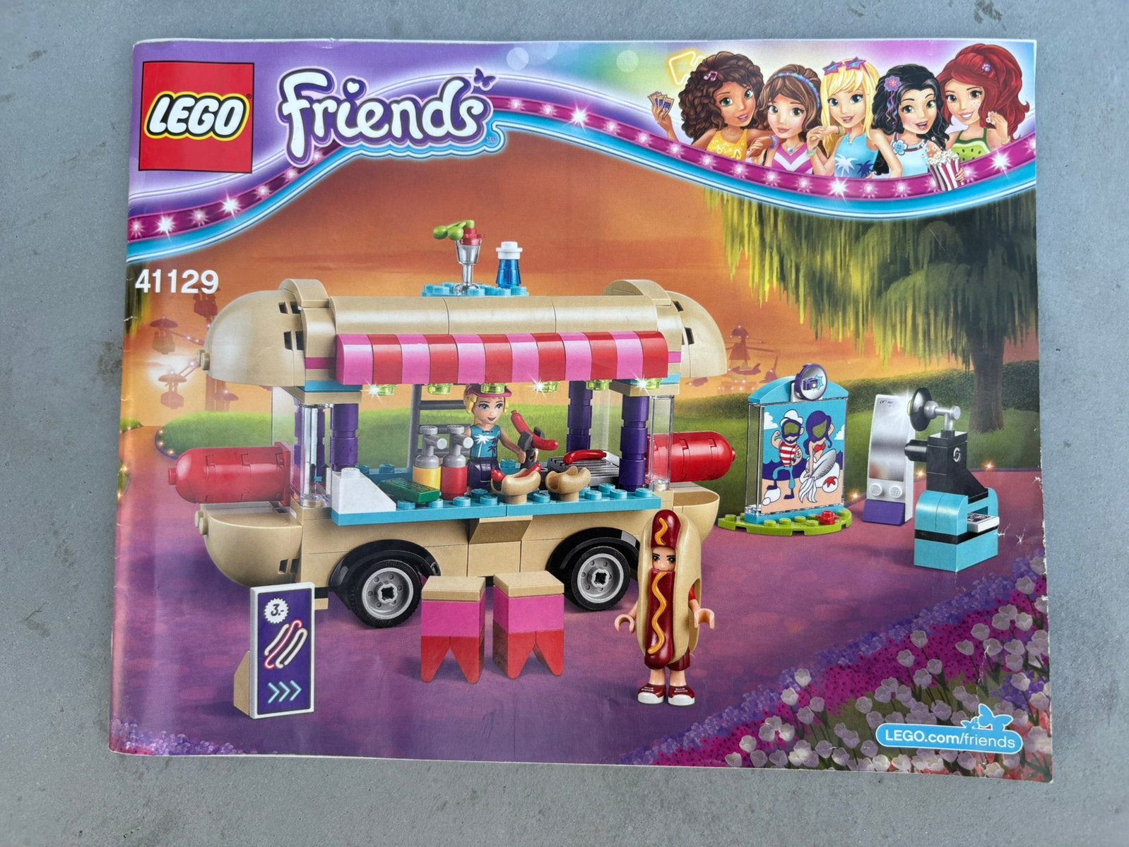 Lego Friends 41129 hotdog kraam, Ophalen of Verzenden, Zo goed als nieuw