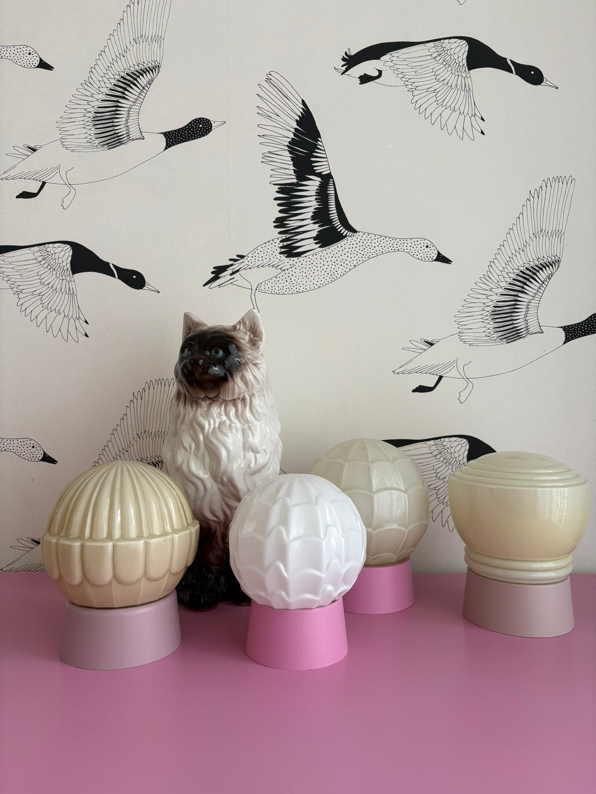 Thabur, art deco lamp, vintage plafondlamp, plafonnière, Ophalen of Verzenden