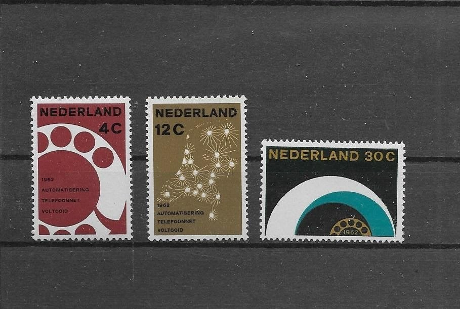 Nederland 1962, NVPH 771 t/m 773, Ongebruikt., Postzegels en Munten, Ophalen of Verzenden, Na 1940, Postfris