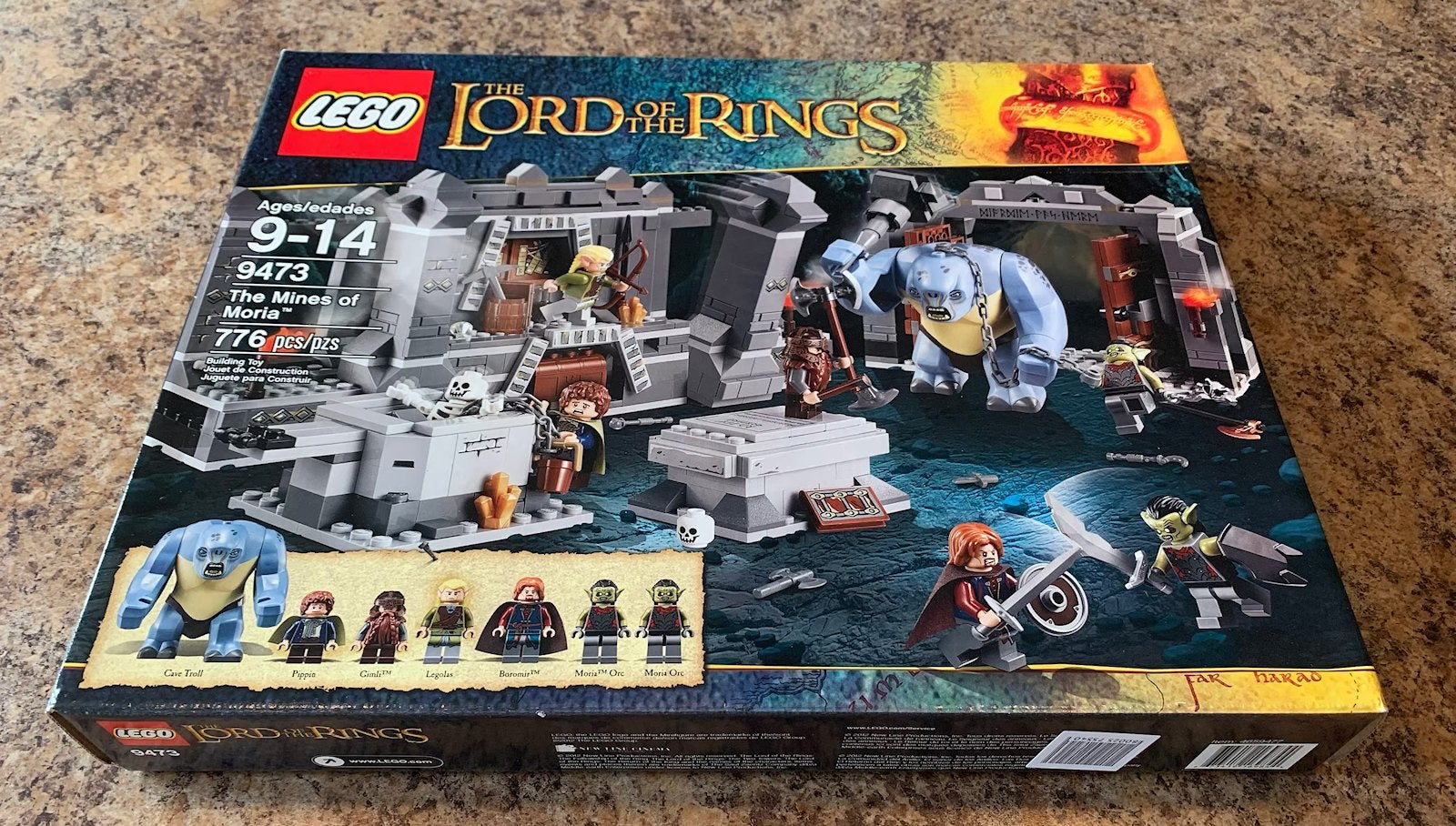 Lego 9473 the mines of Moria, Ophalen of Verzenden, Zo goed als nieuw