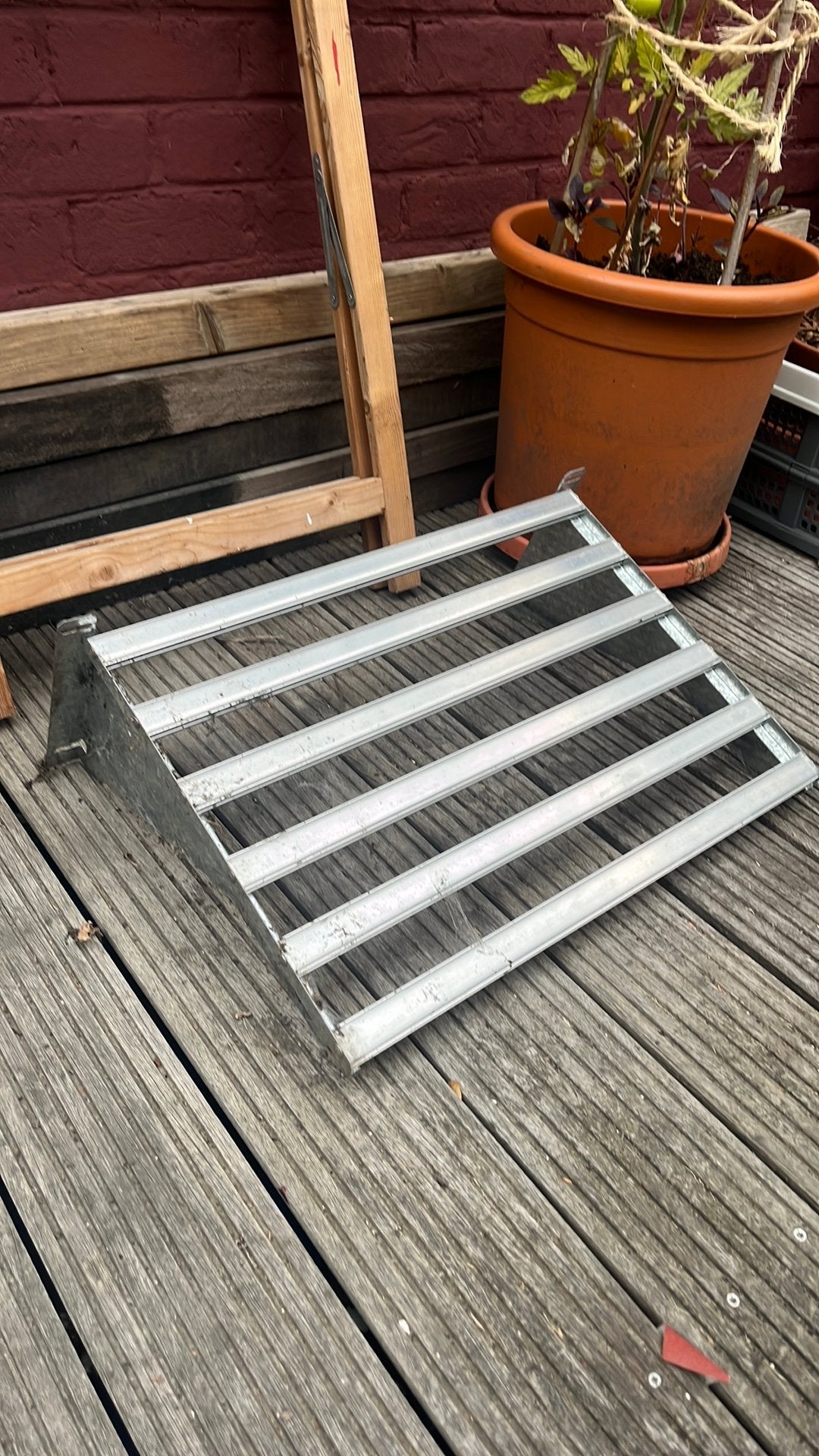 Plank voor canopia palram kas aluminium, Ophalen, Glas, Gebruikt, Aluminium