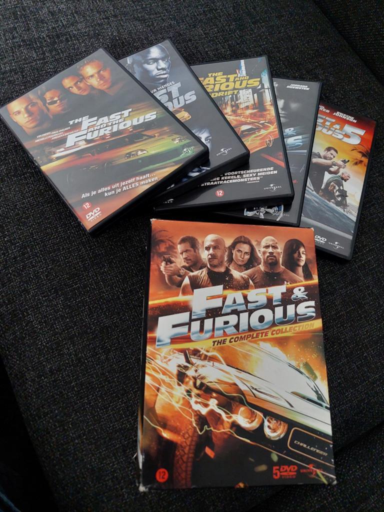 Fast & Furious: The Complete Collection (5 DVD Boxset), Alle leeftijden, Ophalen of Verzenden, Zo goed als nieuw, Actie
