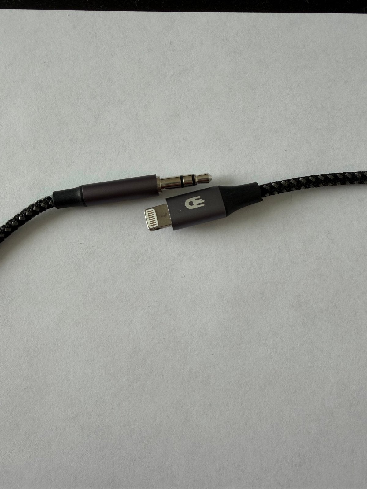 Aux kabel 1 meter - Lightning naar 3.5mm Jack, Ophalen of Verzenden, Nieuw, Minder dan 2 meter, Overige kabels