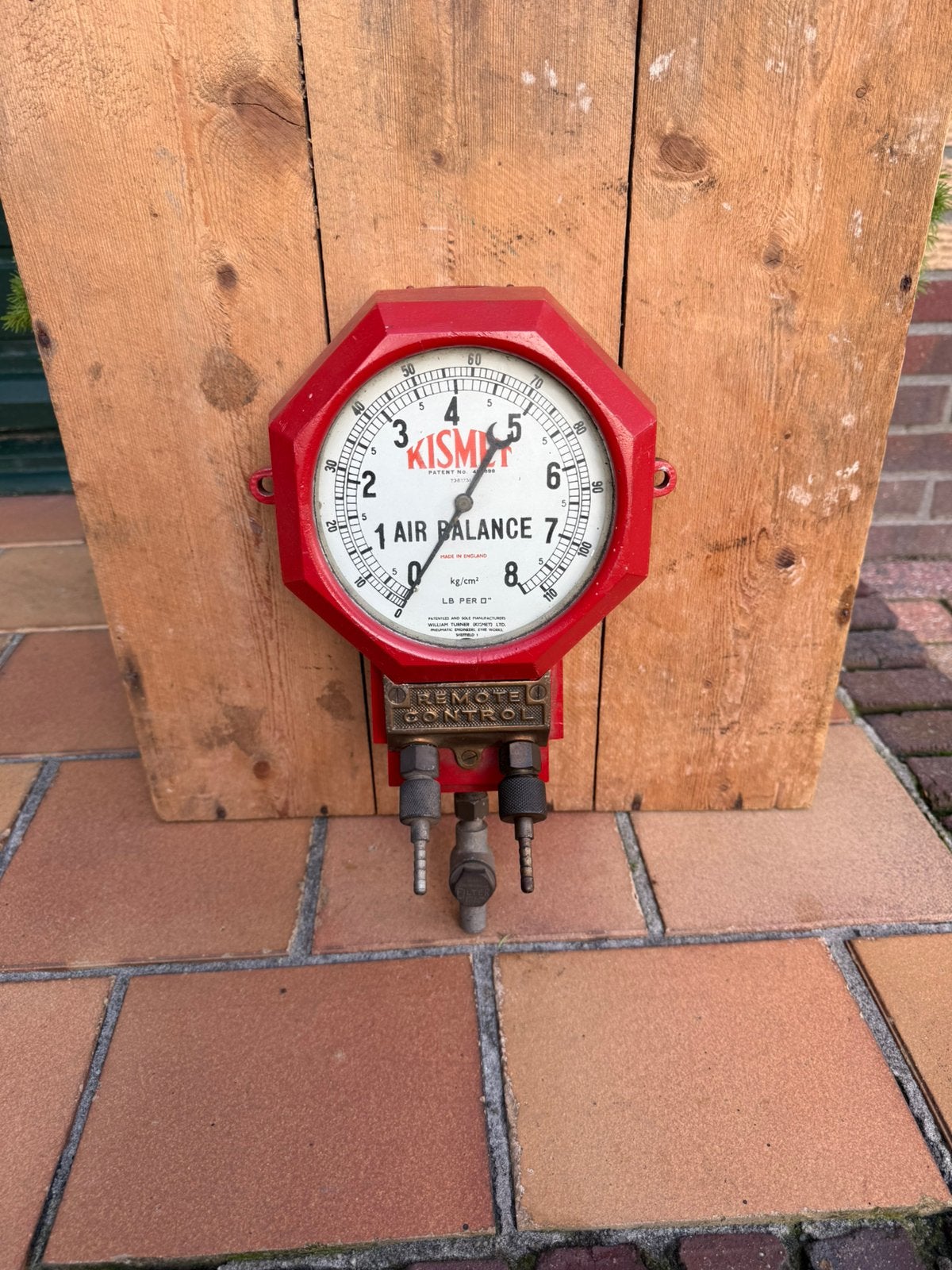 Oude kismet air balance tire inflator benzinepomp oldtimer, Ophalen of Verzenden, Zo goed als nieuw