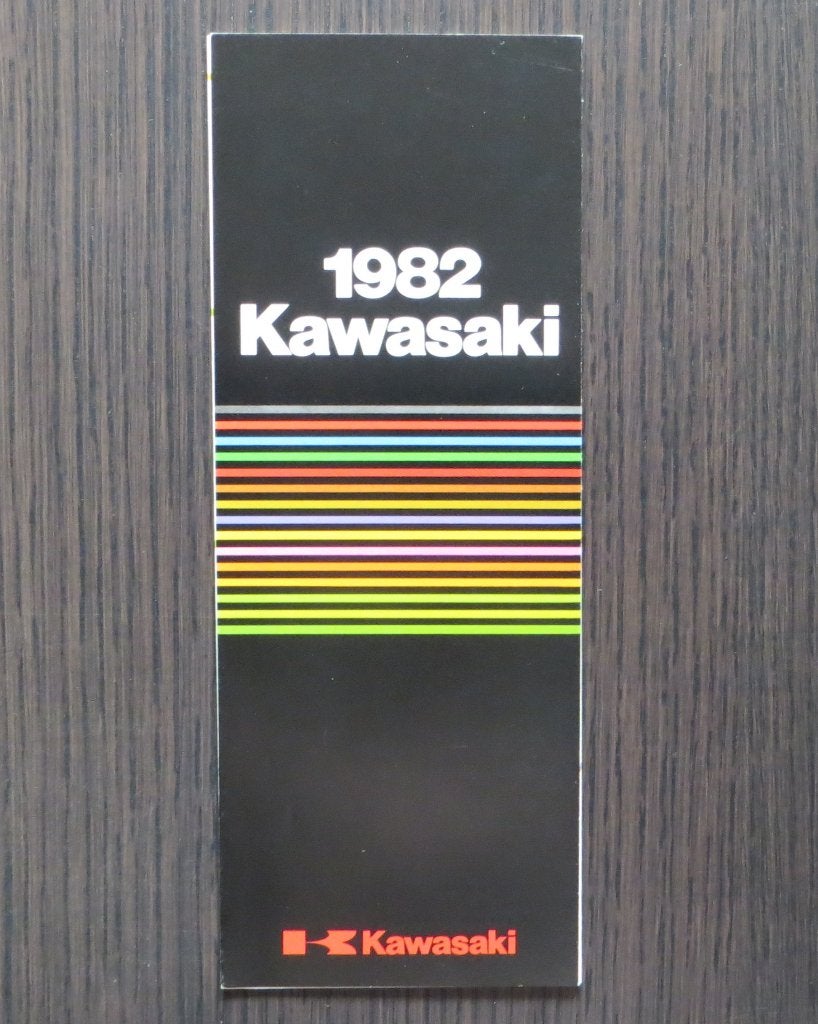 Folder Kawasaki 1982 Modelprogramma (Engels), Verzenden, Kawasaki