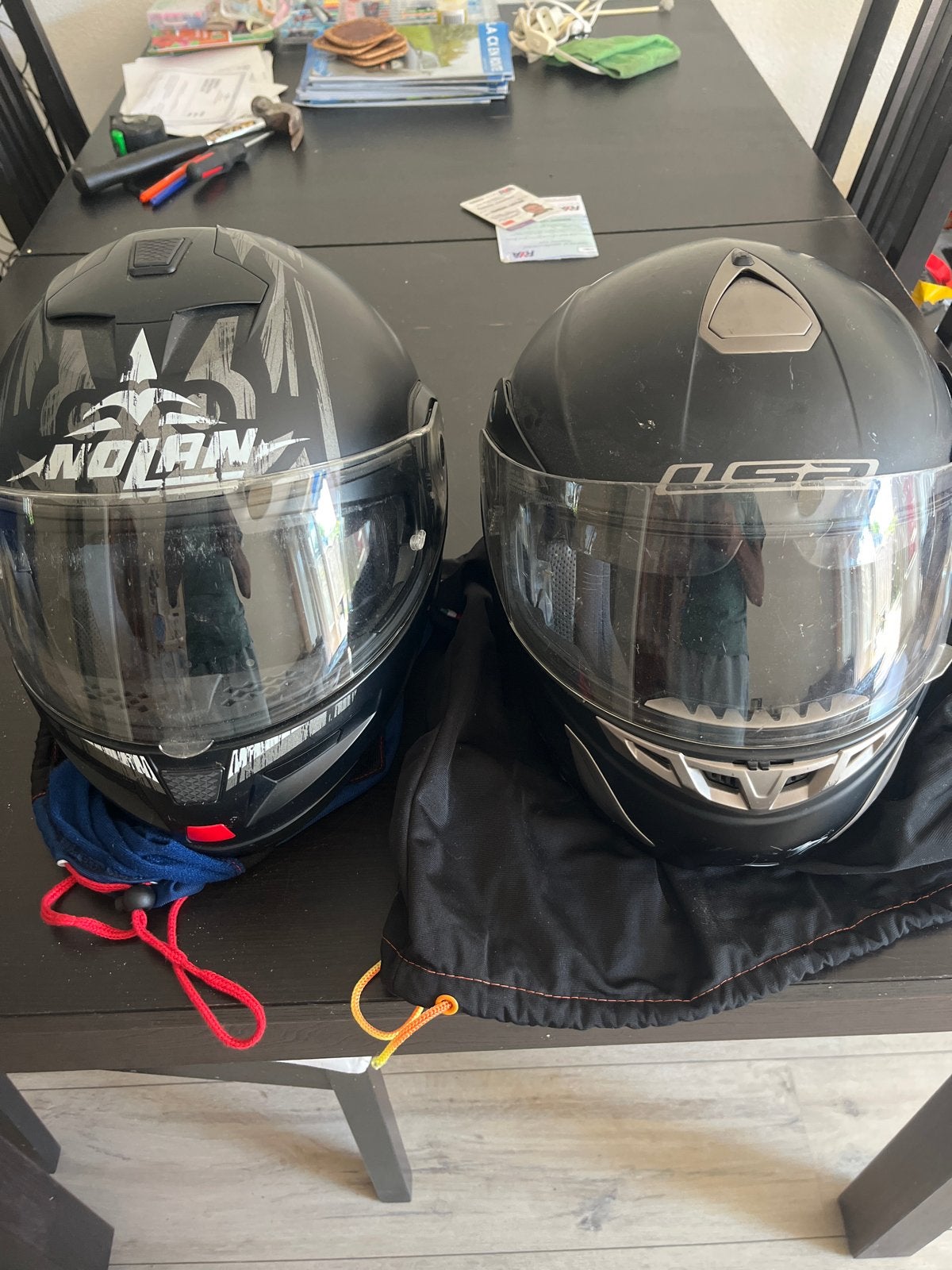 Nolan en LS2 integraalhelmen, Motoren, Kleding | Motorhelmen, Ophalen, Heren, Nolan, Integraalhelm