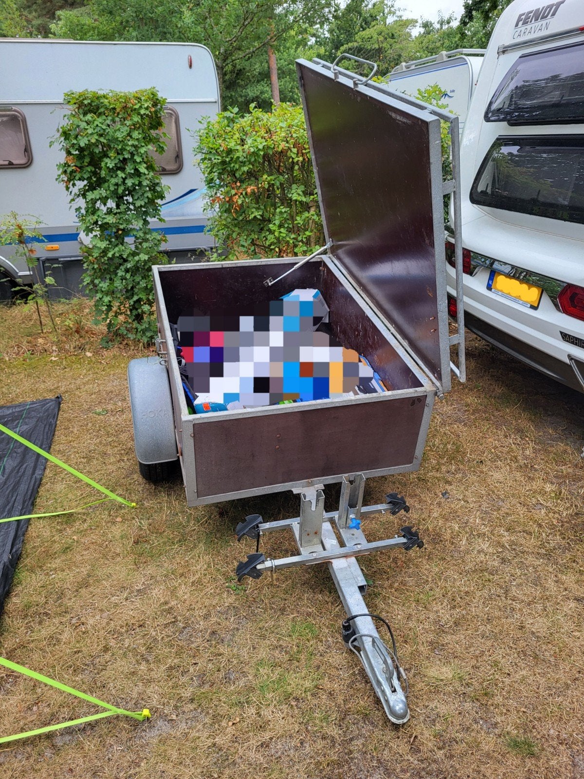Vakantie bagage aanhanger, Auto diversen, Aanhangers en Bagagewagens, Ophalen, Zo goed als nieuw