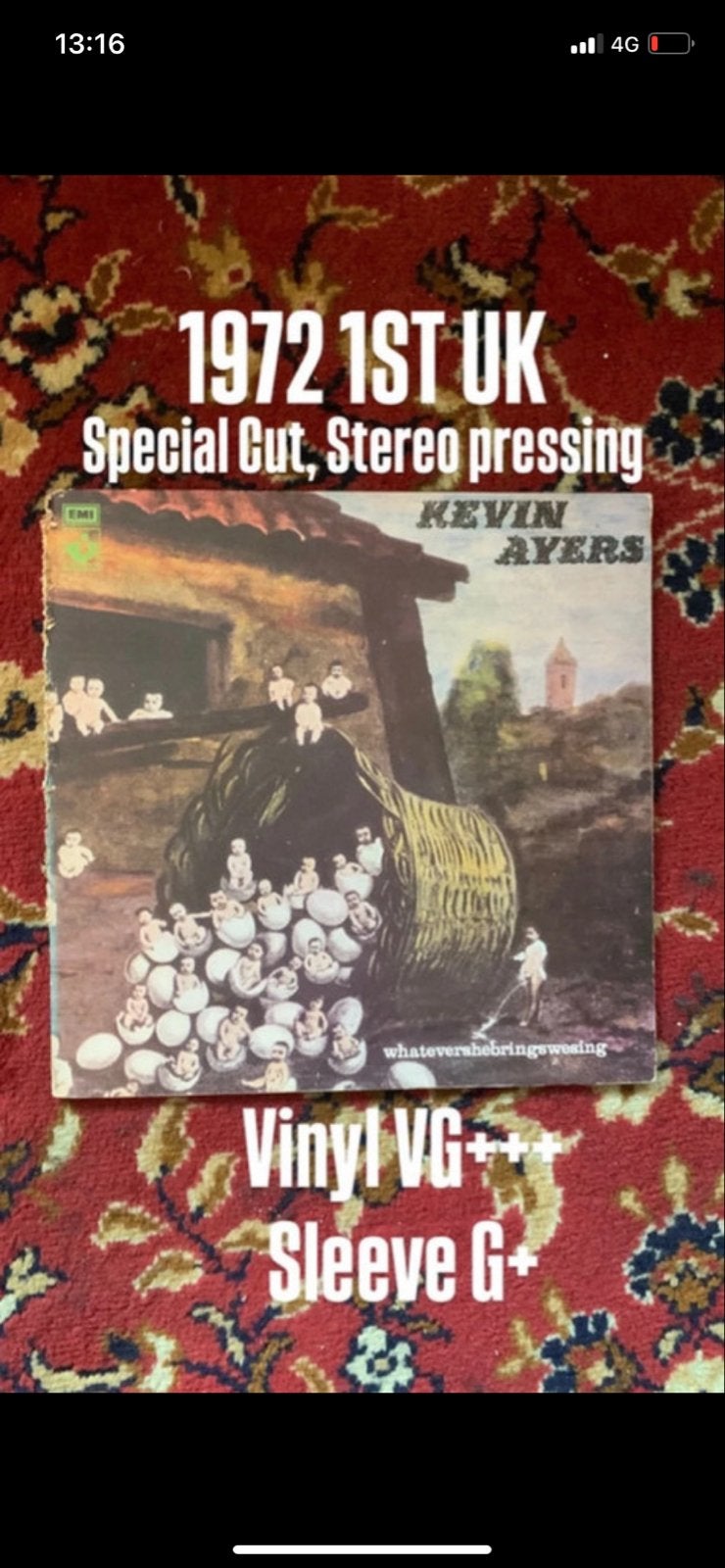 Kevin Ayers - Whatevershebringswesing (1972 UK LP), LP, Originele persing, Ophalen of Verzenden, 12 inch