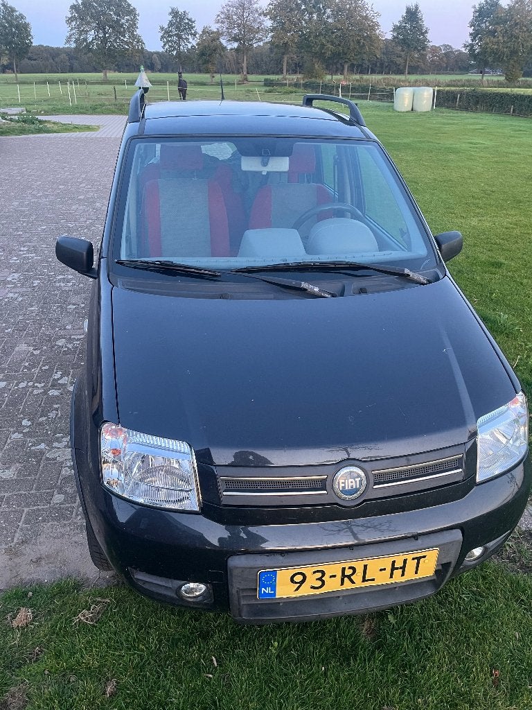 Fiat Panda 1.2 4X4 2005 Zwart, 15 km/l, 40 €/maand, 1242 cc, Zwart