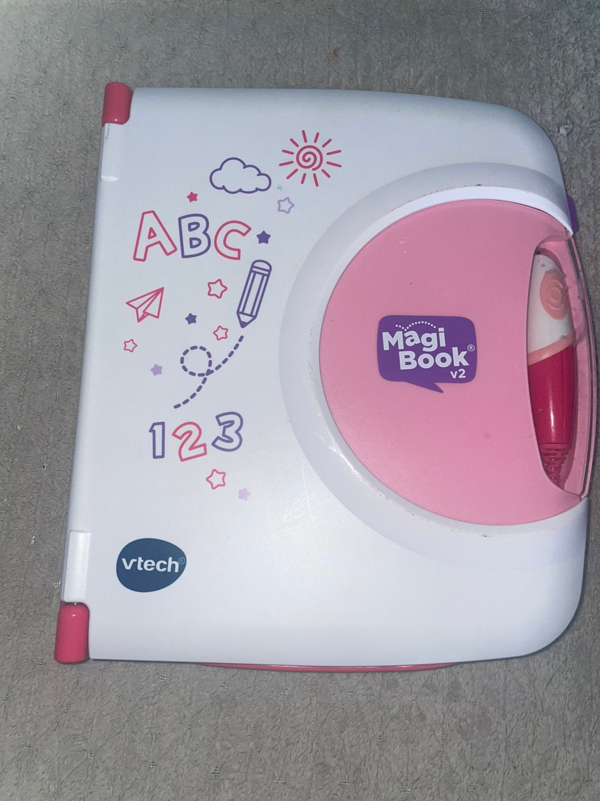Vtech magibook v2, Spelcomputers en Games, Spelcomputers | Nintendo DS, Ophalen of Verzenden, Gebruikt, Roze, Dsi