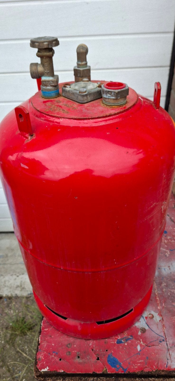 Gasfles 20 liter., Ophalen, Gebruikt, 20 tot 100 liter, Terugslagbeveiliging (TTB)