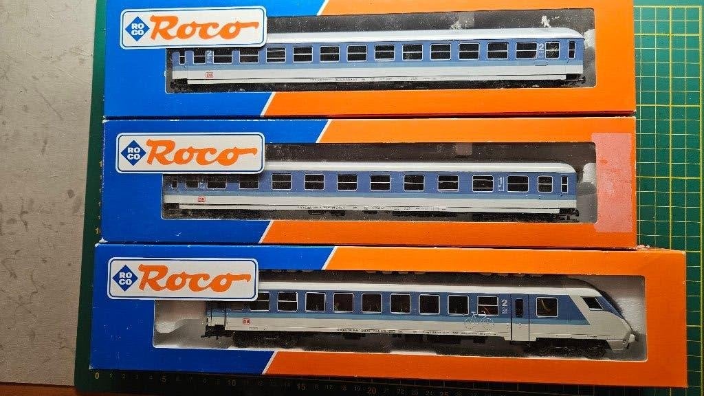3-delige InterRegioset AC van Roco ( HO 45081, 45080, 44935), Wisselstroom, Treinset, Verzenden, Zo goed als nieuw