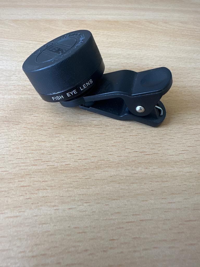 Universele Fish Eye Lens voor Smartphone/Camera - Onbeschadi, Ophalen of Verzenden, Zo goed als nieuw, Groothoek Fisheye-lens