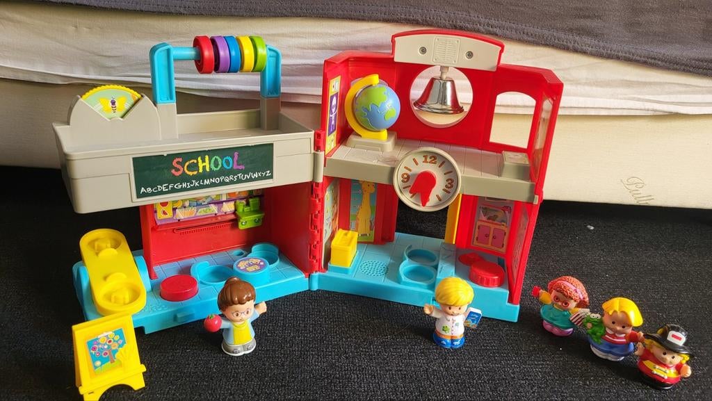 Fisher price little People school compleet, Ophalen, Zo goed als nieuw, Speelset