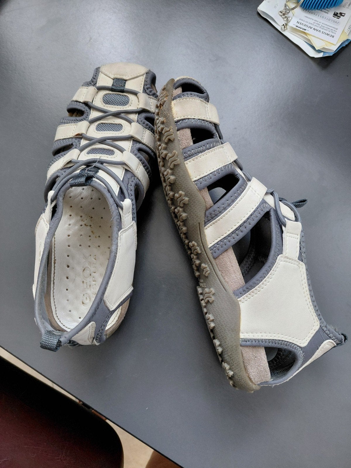 Geox respira sandalen, Ophalen of Verzenden, Zo goed als nieuw, Beige, Sandalen of Muiltjes
