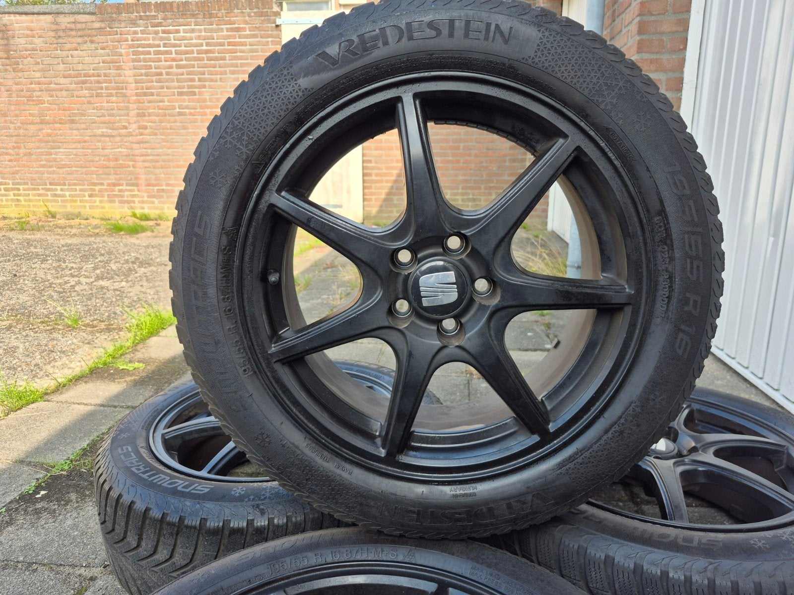 Te koop Origineel Seat ibiza velgen 195 55 16 inch., Auto-onderdelen, Gebruikt, 16 inch, Banden en Velgen, Personenwagen