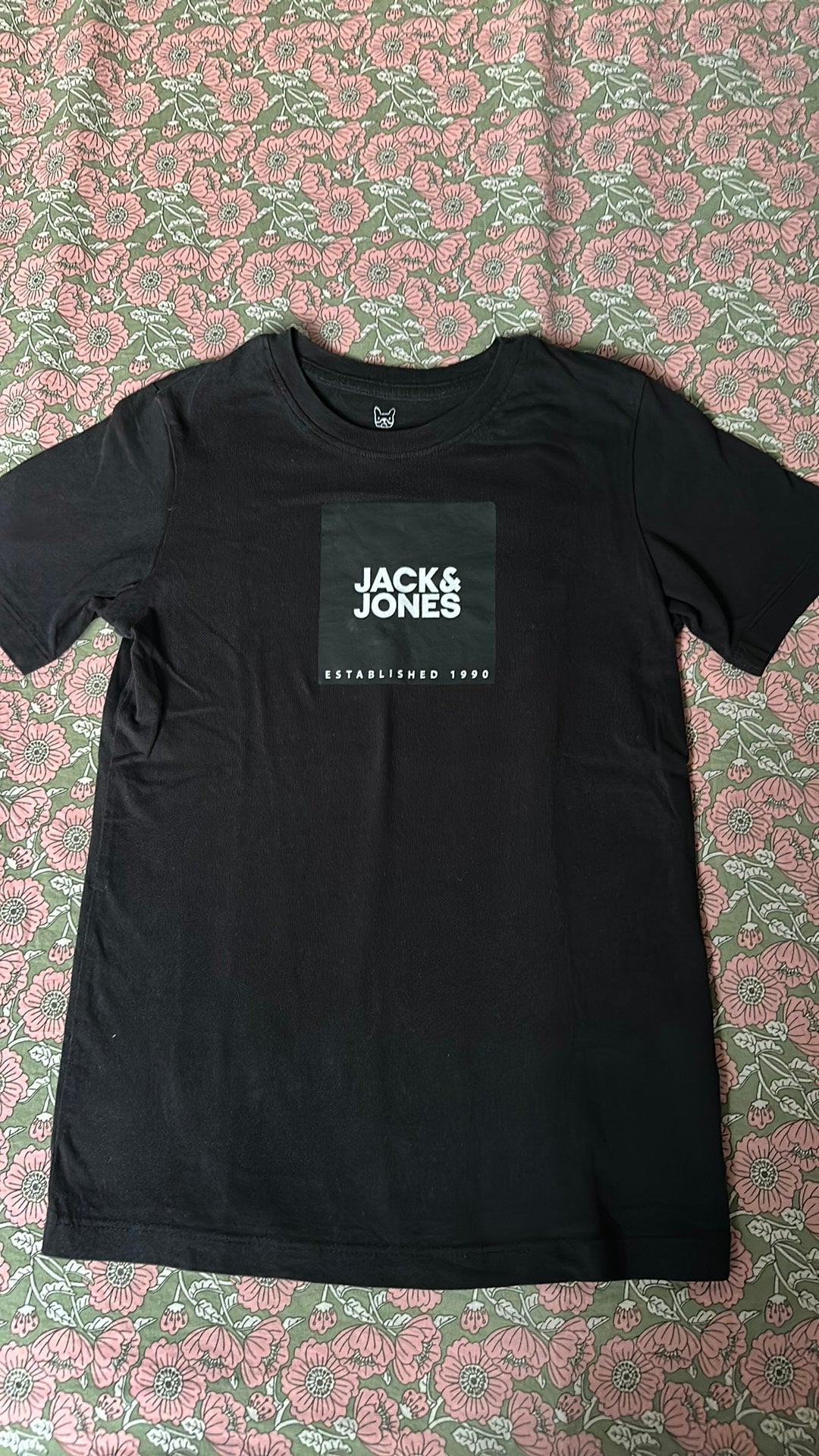 Jack & Jones T-shirt 140, Ophalen of Verzenden, Zo goed als nieuw, Zwart