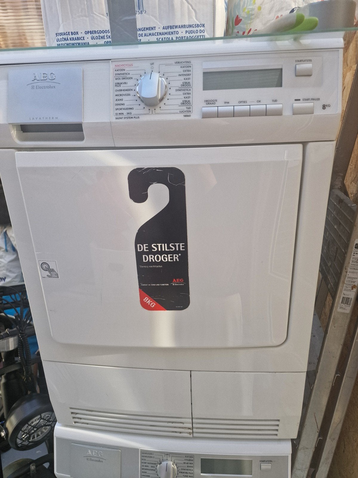 AEG Lavatherm 8KG Condensdroger -, 6 tot 8 kg, Ophalen, Condens, 85 tot 90 cm