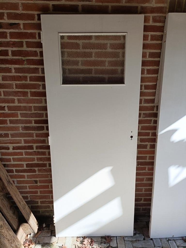 2x stompe binnendeur, Doe-het-zelf en Verbouw, Deuren en Horren, Ophalen, Binnendeur, 200 tot 215 cm