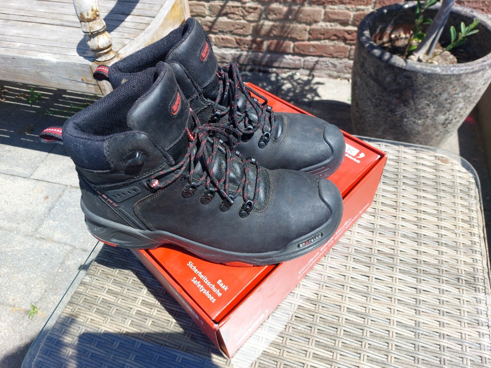 BAAK Brooklyn S3 HRO SRC Veiligheidsschoenen Maat 44, Ophalen of Verzenden, Zo goed als nieuw, Zwart, Werkschoenen