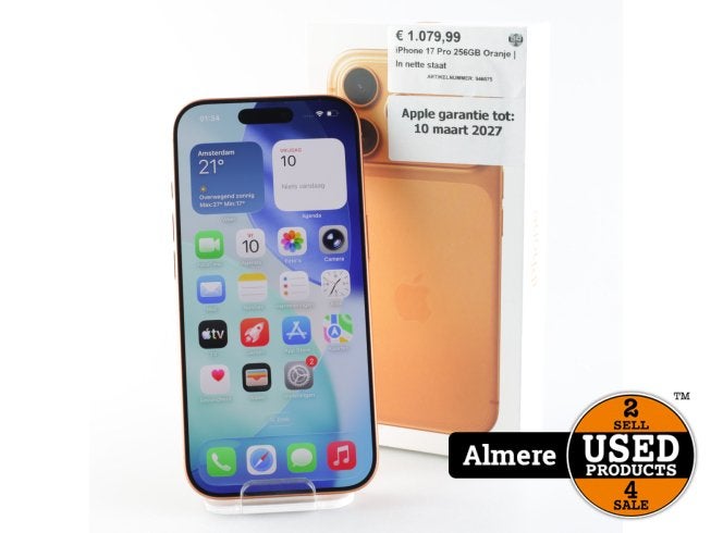 iPhone 17 Pro 256GB Oranje | In nette staat