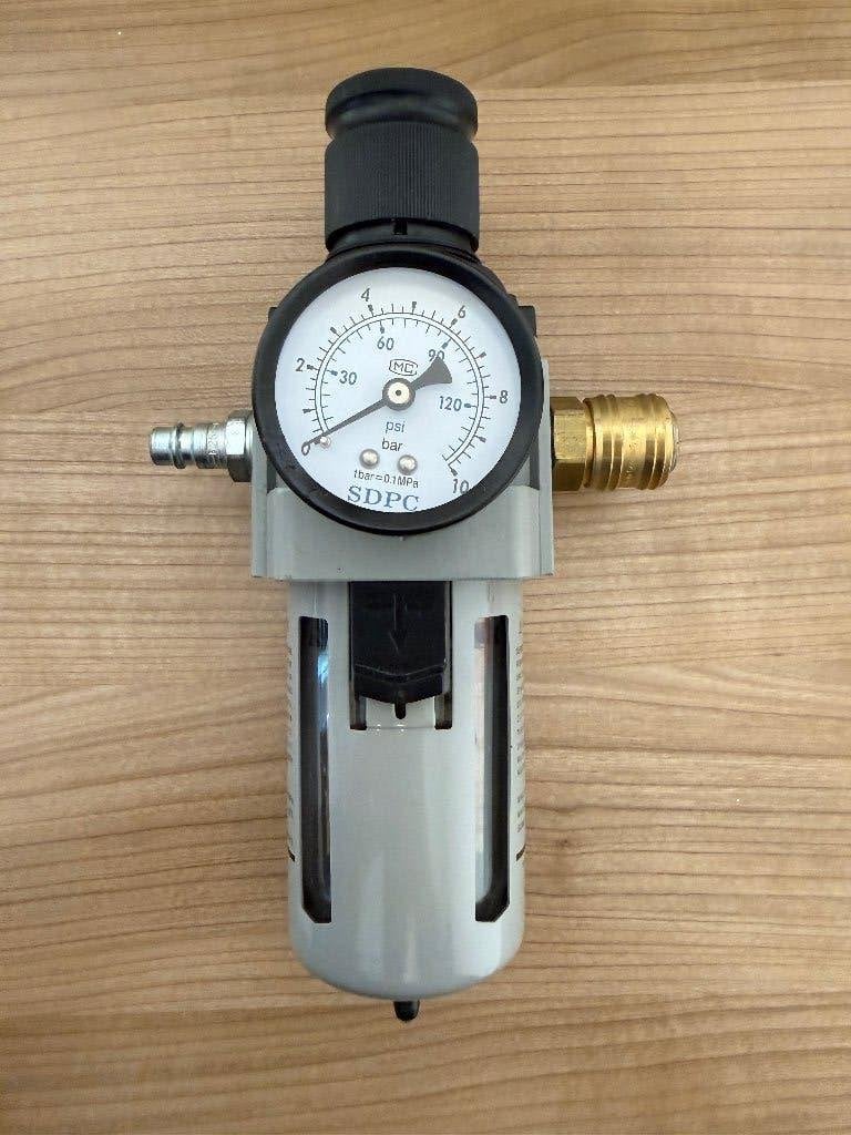 Perslucht filterregelaar met manometer, EU, EU, Ophalen of Verzenden, Minder dan 200 liter/min