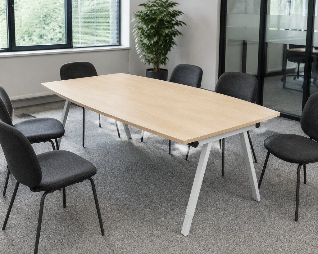 Vergadertafel 200  80/100 cm – in hoogte verstelbaar, Ophalen, Gebruikt, 200 cm of meer, 50 tot 100 cm