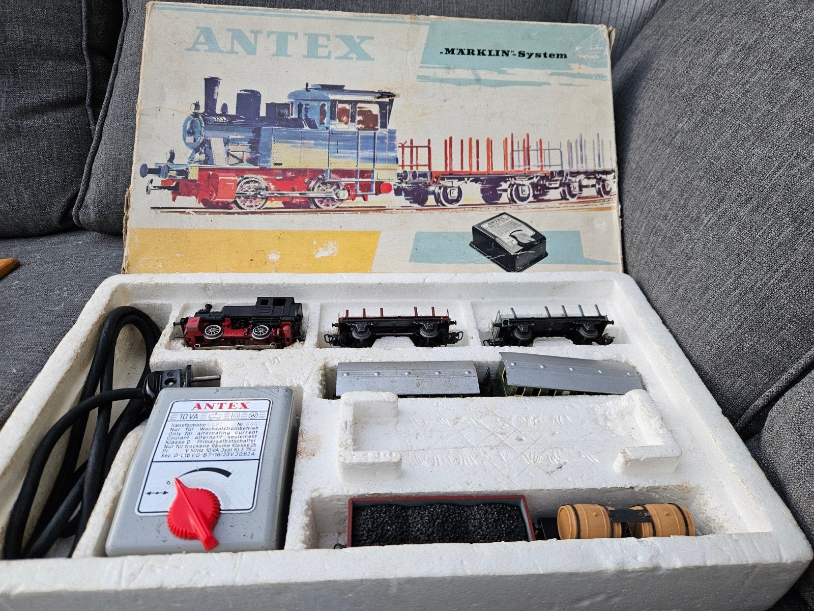 Antex Märklin-starter Treinset met Locomotief en Wagons, Wisselstroom, Ophalen of Verzenden, Analoog, Märklin