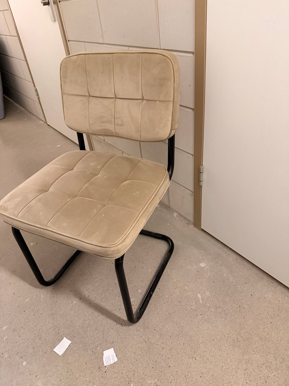 6x Kick Buisframe Stoel Ivy - Champagne, Ophalen, Gebruikt, Overige kleuren, Metaal