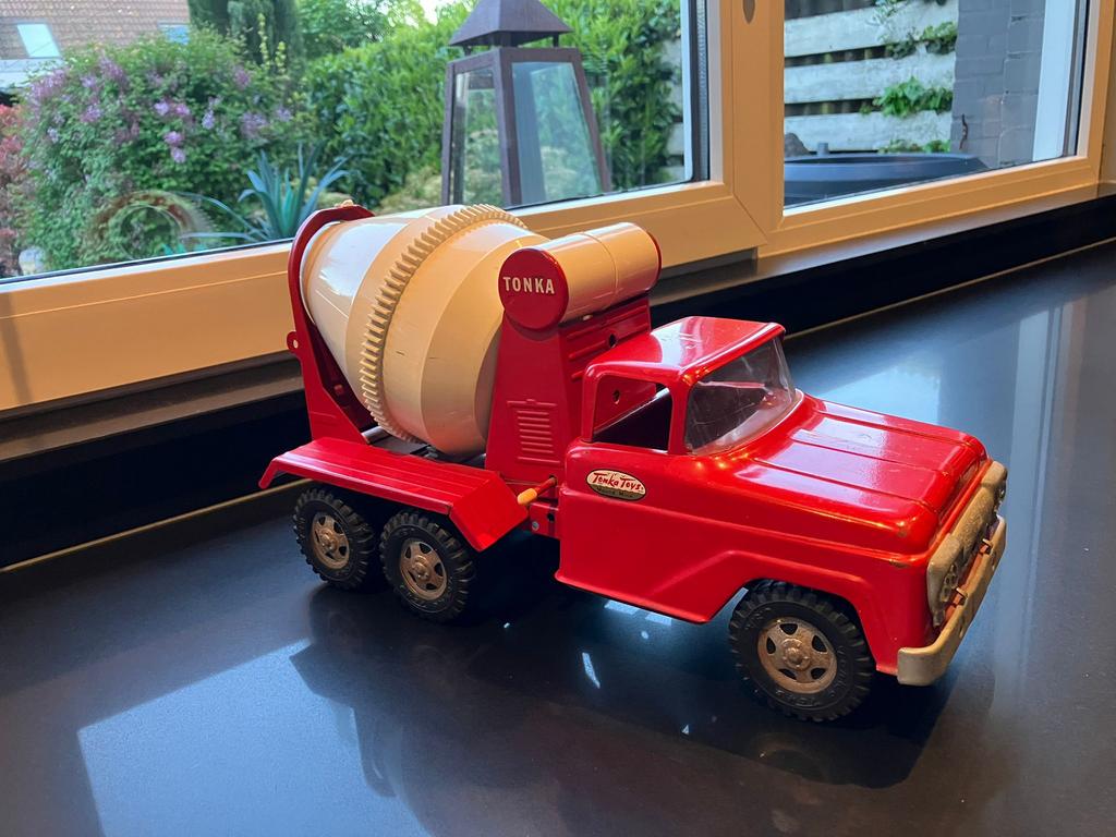 Unieke Tonka cementmixer, 60 jaar oud,wat sporen van gebruik, Antiek en Kunst, Ophalen