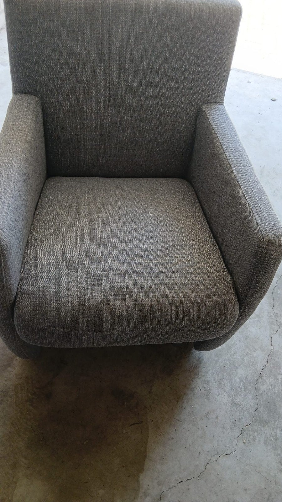 4 comfortabele fauteuils - Grijs gestoffeerd, Ophalen, Gebruikt, 75 tot 100 cm, 50 tot 75 cm