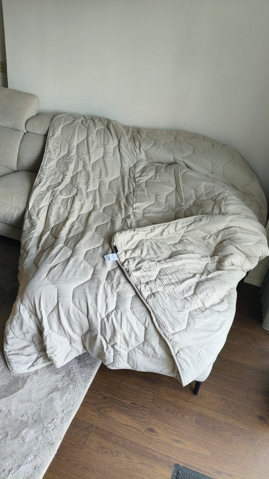 Happy Duvet All-season dekbed 240x220 licht taupe, Lits-jumeaux, Beige, Nieuw, Ophalen of Verzenden