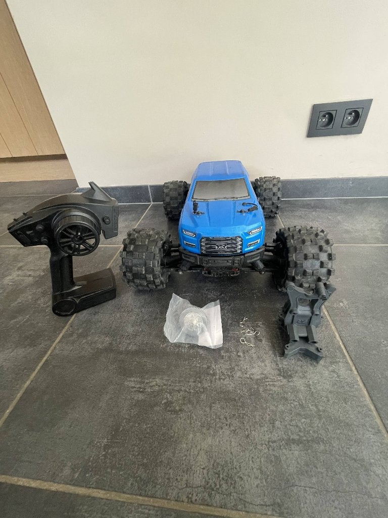 Arrma Big Rock 3s met upgrades, Auto offroad, Zo goed als nieuw, Schaal 1:10, Ophalen