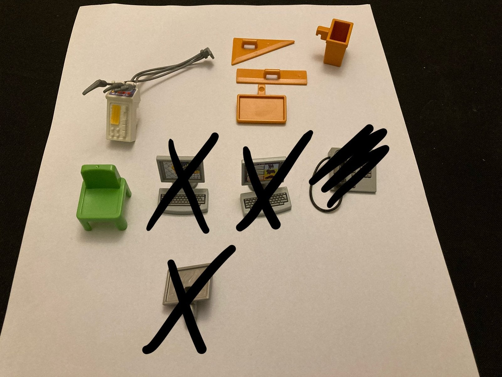 Playmobil kinderstoel, meetlat ed…, Ophalen of Verzenden, Zo goed als nieuw