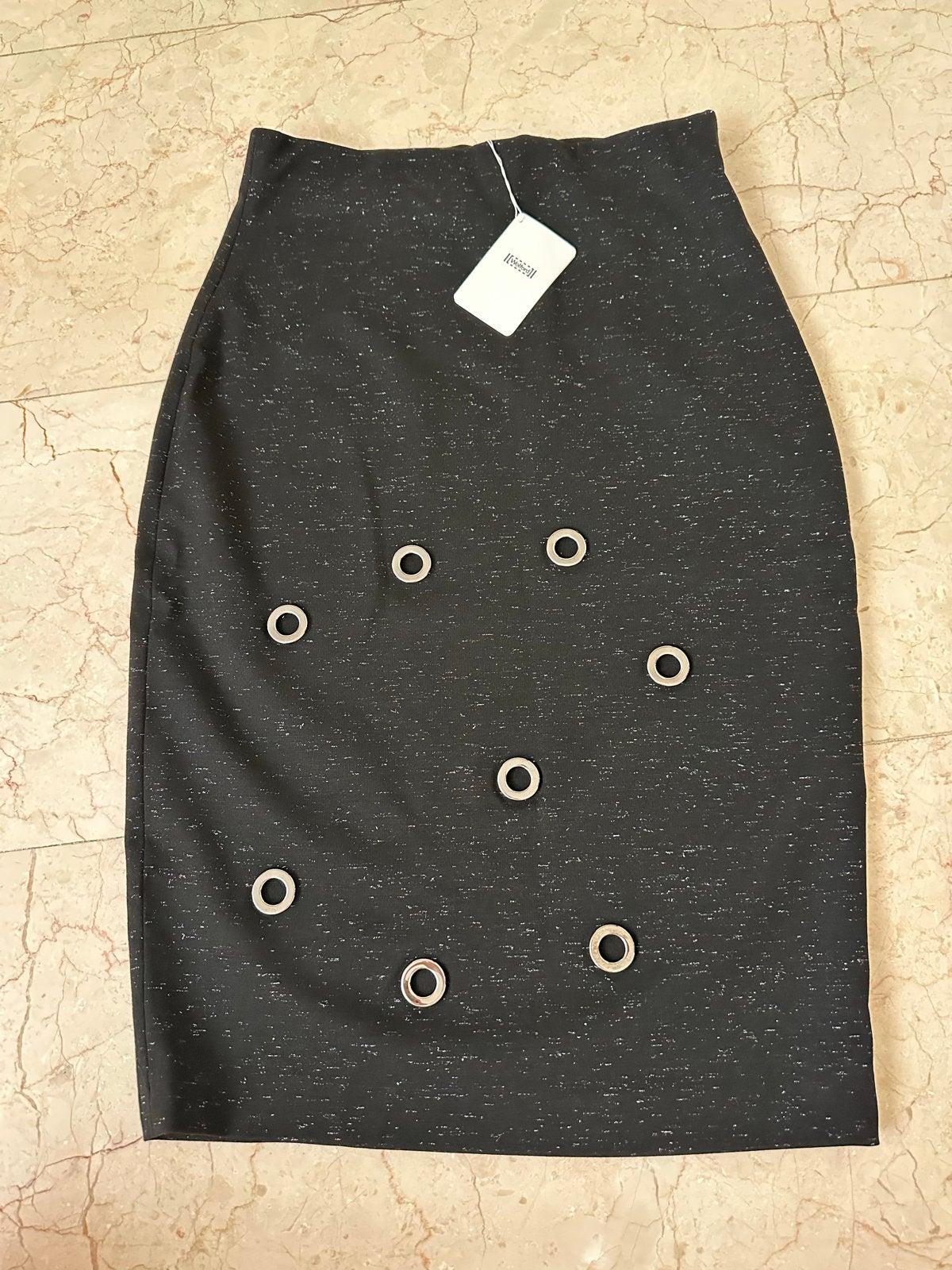 Wolford Zwarte Rok met Oogjes - Maat 36 (S), Zwart, Nieuw, Ophalen of Verzenden, Knielengte
