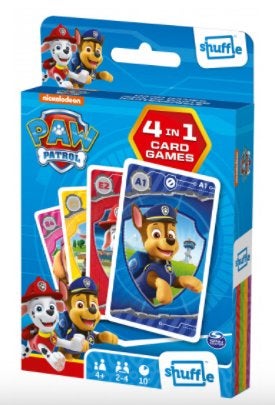 Paw Patrol  4-in-1 kaartspel kwartet actie- snapspel memory, Ophalen of Verzenden