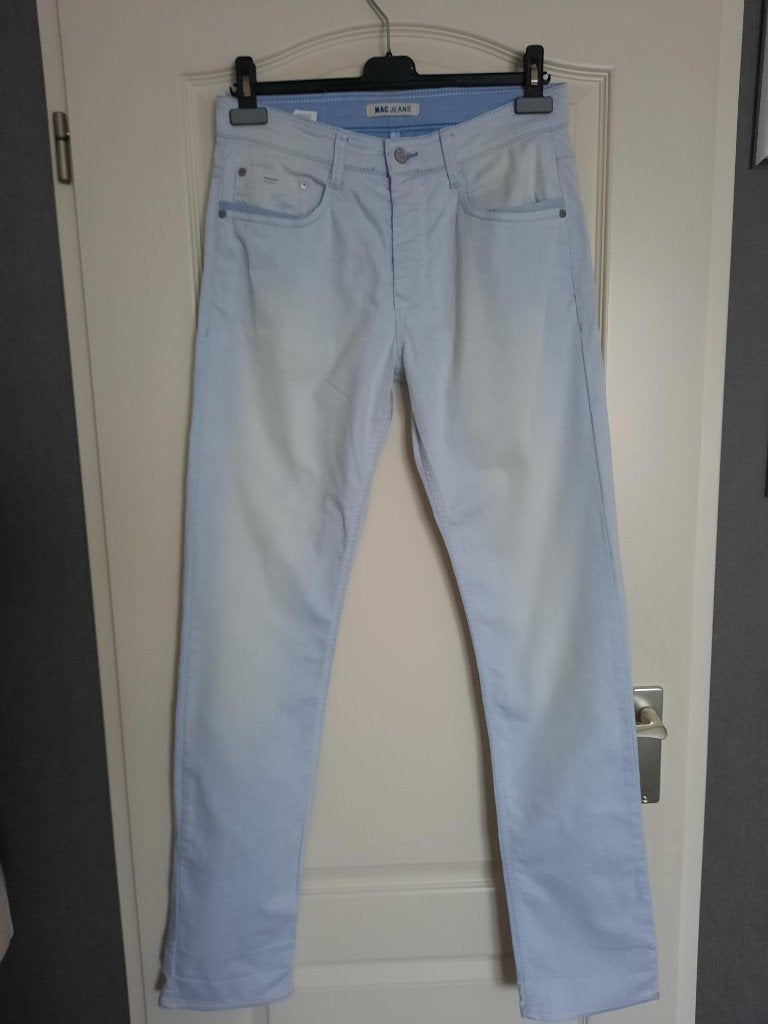 Broek MAC ( Arne Pipe   Maat : 31 Lengte 34 Kleur : Blauw, MAC, Blauw, W32 (confectie 46) of kleiner, Ophalen of Verzenden