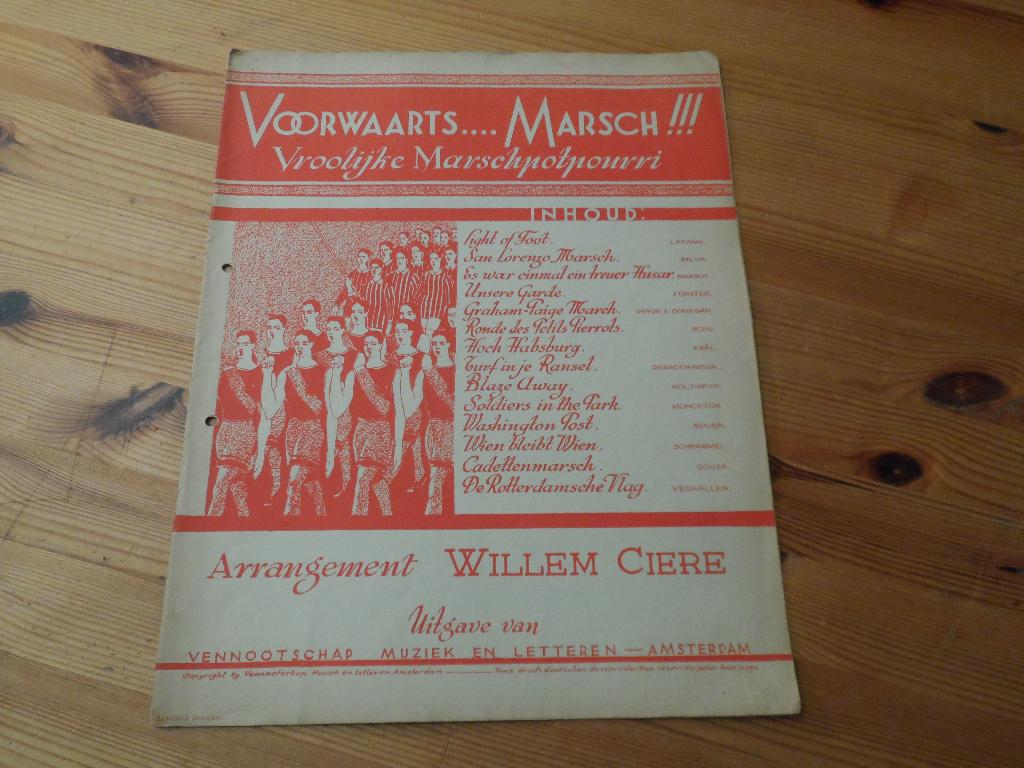 voorwaarts marsch - willem ciere, Gebruikt, Ophalen of Verzenden, Artiest of Componist, Populair